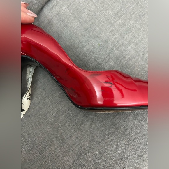 Stuart Weitzman Glossy Red Heels - Picture 7 of 8